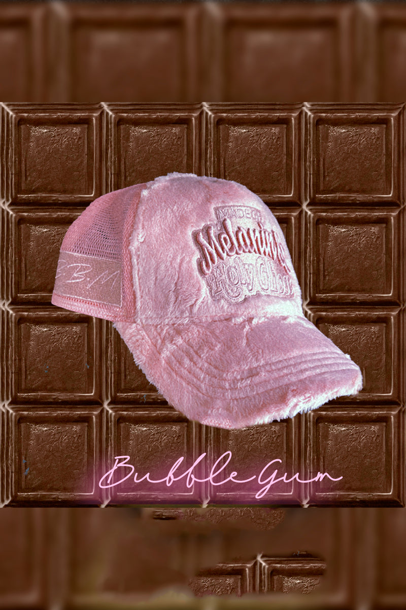 MADE LUXE FUZZY TRUCKER HAT PINK